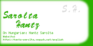 sarolta hantz business card